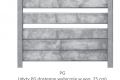Betónový plot STYROBUD - vzor PG hladký Betónová doska 200x25cm /rovná/-vzor PG