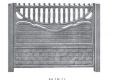 Betónový plot STYROBUD - vzor M/B/J jednostranný Betónová doska 200x50cm /rovná/-vzor J