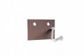 Stĺpiky, lišty a príslušenstvo Záslepka hliníková na U profil 40x25mm hnedá