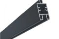 Stĺpiky, lišty a príslušenstvo Hliníková priečka spodná/dekoratívna, 1820mm antracit pre WPC plotové dosky