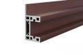 Stĺpiky, lišty a príslušenstvo "F" profil 1850mm na montáž plotovej výplne do rámu, hnedá