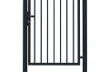Bránky jednokrídlové Bránka 1kr. Industry ZnPVC 1000x2000mm, antracit so stĺpikmi