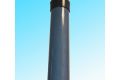Stĺpiky na plot  PVC 48mm-antracit PVC 48mm - 250cm-antracit
