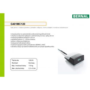 Pohon BERNAL, garážový G401MC120