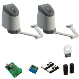 Pohon Roger KIT AY/255/180 KIT FULL – pre 2-K brány do 2,5 m (5 m prejazd), 180°, mech. dorazy.